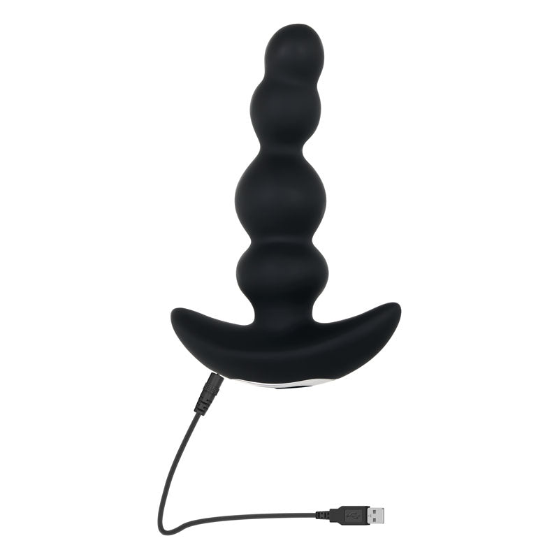 Evolved Bump N Groove - Black USB Rechargeable Butt Plug with Wireless Remote