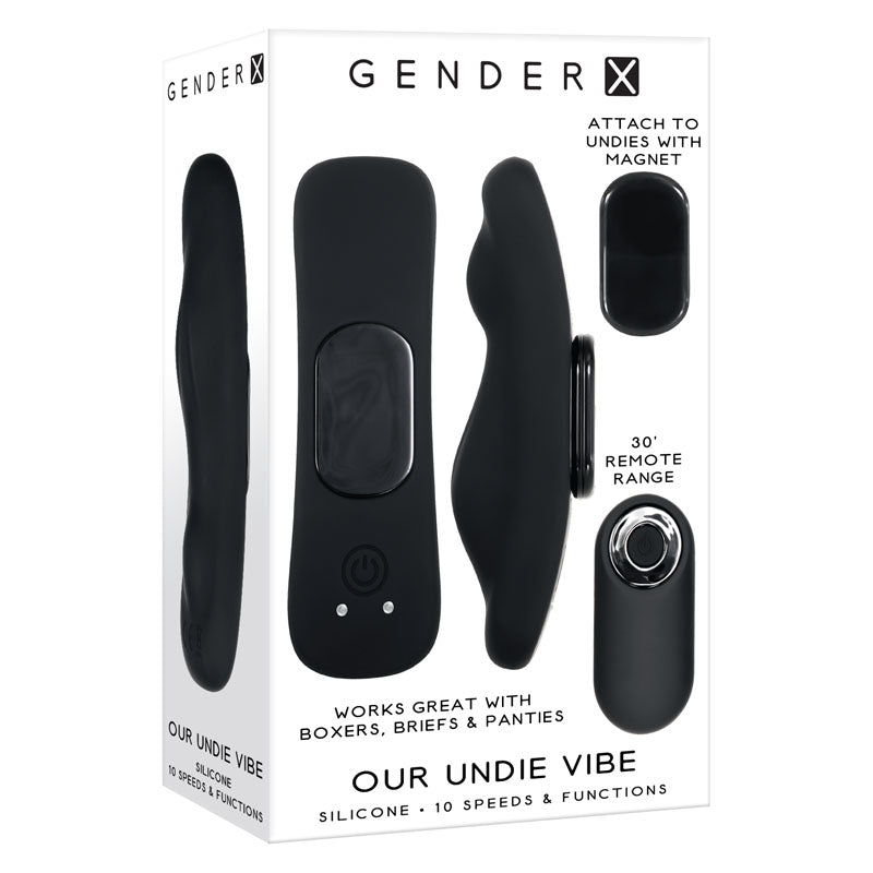 Gender X OUR UNDIE VIBE - Black USB Rechargeable Panty Vibe