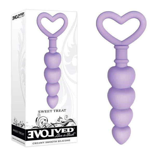 Evolved Sweet Treat - Purple 11.5 cm Beaded Butt Plug with Handle A$26.63 Fast
