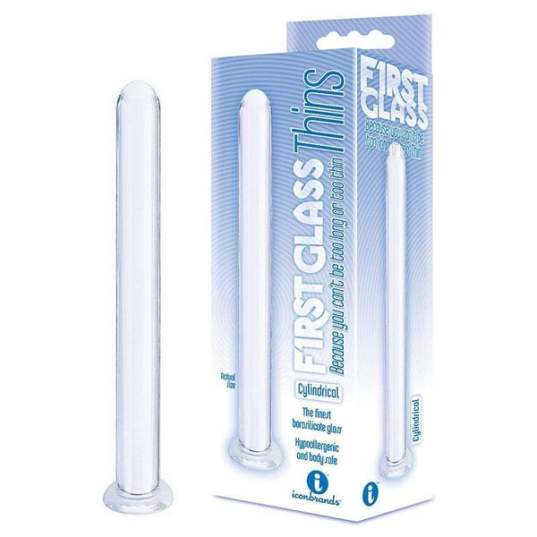 The 9’s First Glass Thins Clyndrical - Clear Glass 17.8 cm Dildo A$23.48 Fast