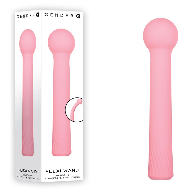 Gender X FLEXI WAND - Pink 16.6 cm USB Rechargeable Vibrator A$72.61 Fast