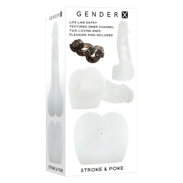 Gender X STROKE & POKE - Clear 20 cm Stroker Dong A$45.45 Fast shipping