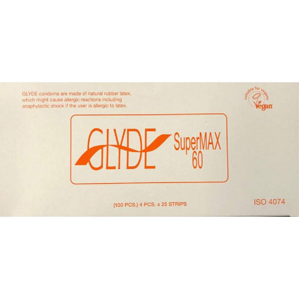 Glyde Condom - SuperMax 60mm Bulk 100’s A$43.95 Fast shipping