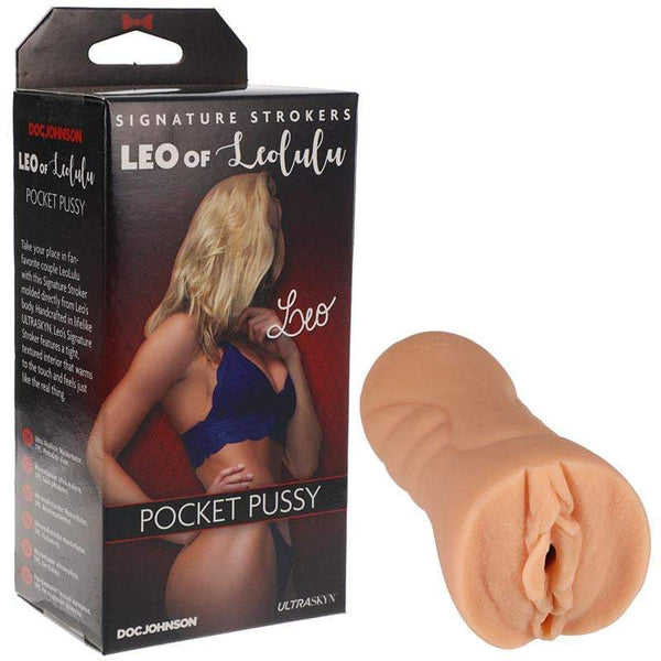 Doc Johnson Leo of Leolulu UltraSkyn Pocket Pussy - Flesh Vagina Stroker A$37.98