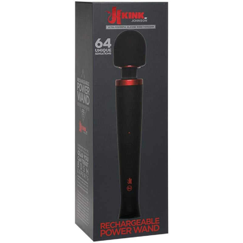 Doc Johnson’s Power Wand Massager Rechargeable Powerful Kink Collection - Black