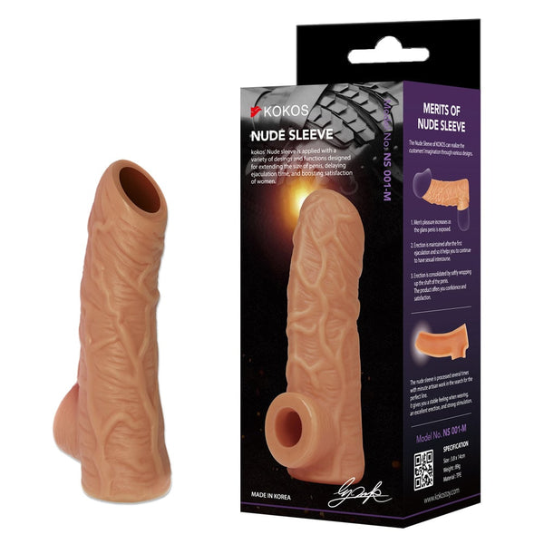 Kokos Nude Sleeve 1 - Flesh Penis Extension Sleeve A$18.60 Fast shipping
