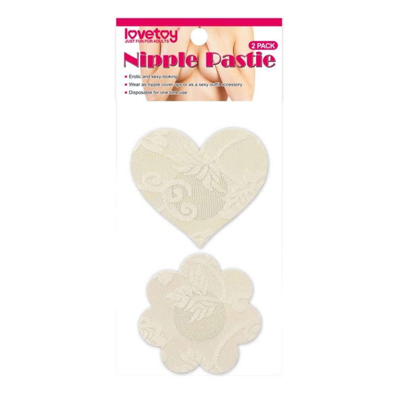 Lace Heart and Flower Nipple Pasties Twin Pack A$8.26 Fast shipping