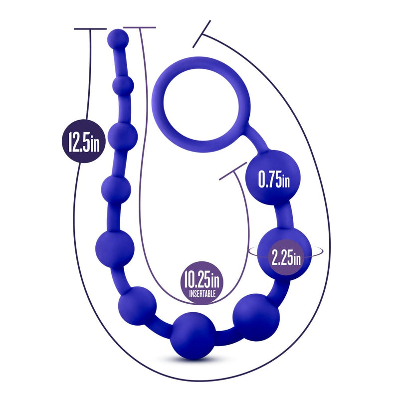 Luxe Silicone 10 Beads Indigo A$24.07 Fast shipping