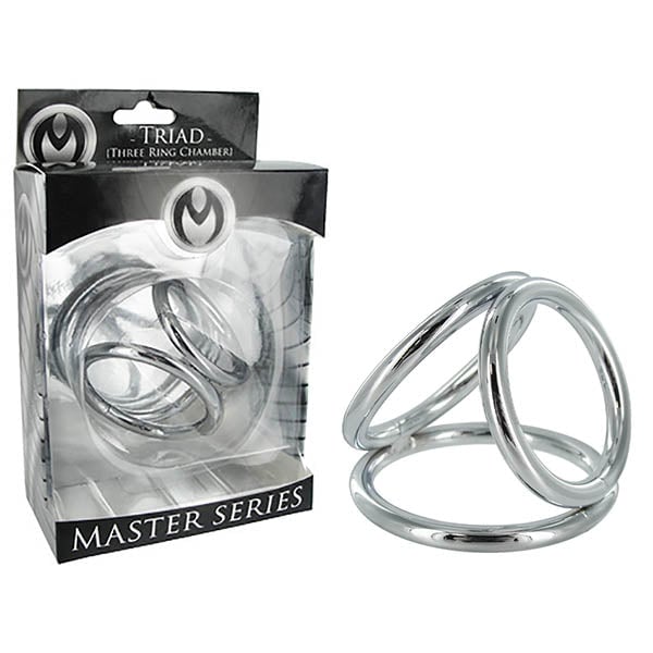 Master Series The Triad - Metal Chamber Cock and Ball Ring A$31.78 Fast shipping