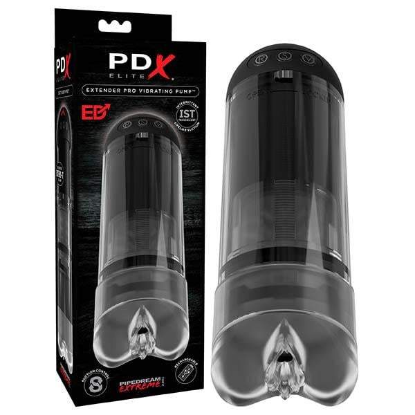 Pipedream Extreme Toyz Elite Extender Pro Vibrating Penis Pump - USB