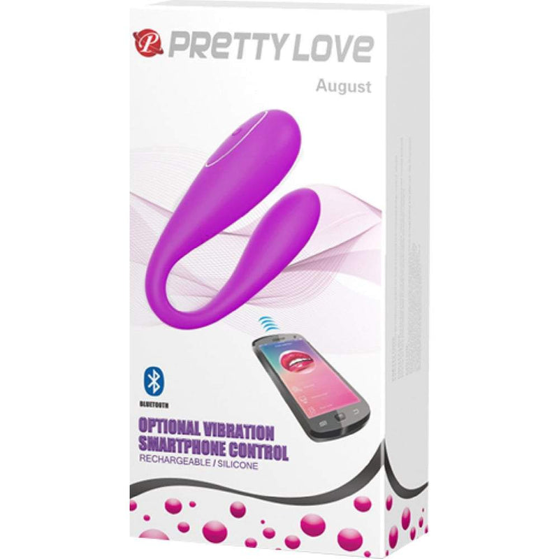 Pretty Love August Bluetooth Smart phone C Shaped Vibrator - Purple A$93.95 Fast