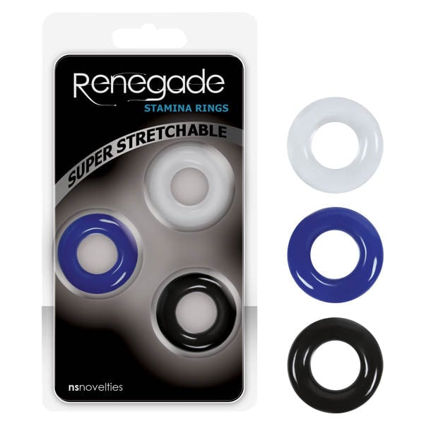 Renegade Stamina Rings - Coloured Cock Rings - Set of 3 A$8.23 Fast shipping