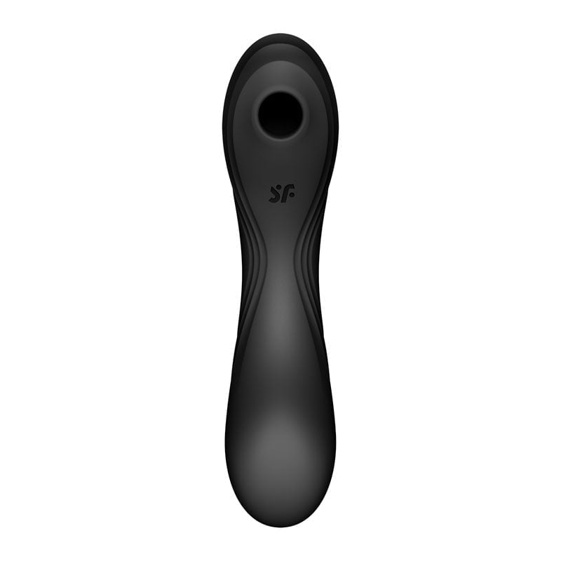Satisfyer Curvy Trinity 4 - Black USB Rechargeable Air Pulse Stimulator &