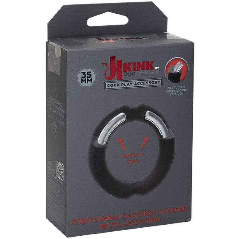 Silicone-Covered Metal Cock Ring - 35mm A$41.95 Fast shipping