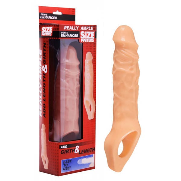 Size Matters Really Ample Penis Enhancer - Flesh Penis Extension Sleeve A$46.23