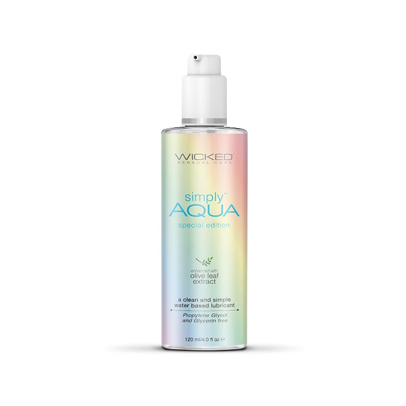 Wicked Simply Aqua Pride - Water Based Lubricant - 120 ml (4 oz) Bottle A$22.53