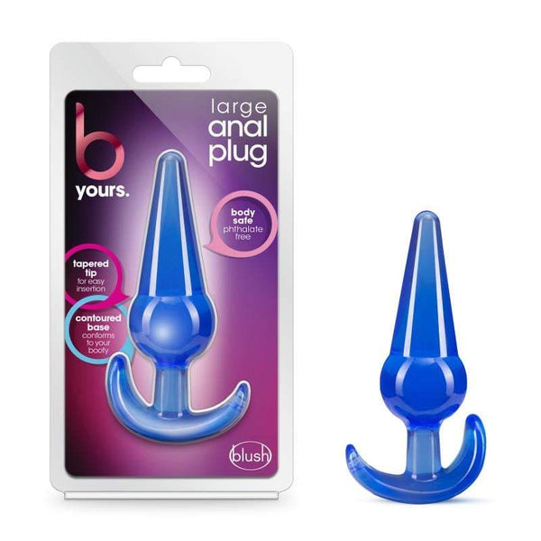 B Yours Large Anal butt plug - Blue 12.2 cm Butt Plug A$21.13 Fast shipping