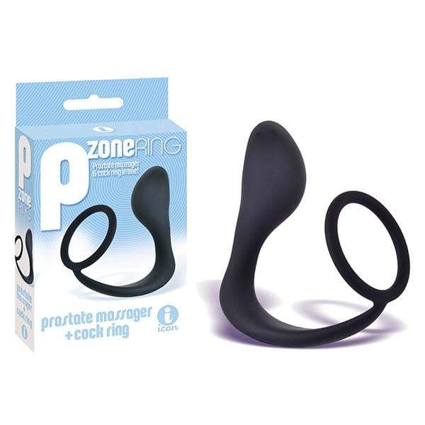The 9’s P-Zone Cock Ring - Black Anal Plug with Cock Ring A$23.48 Fast shipping