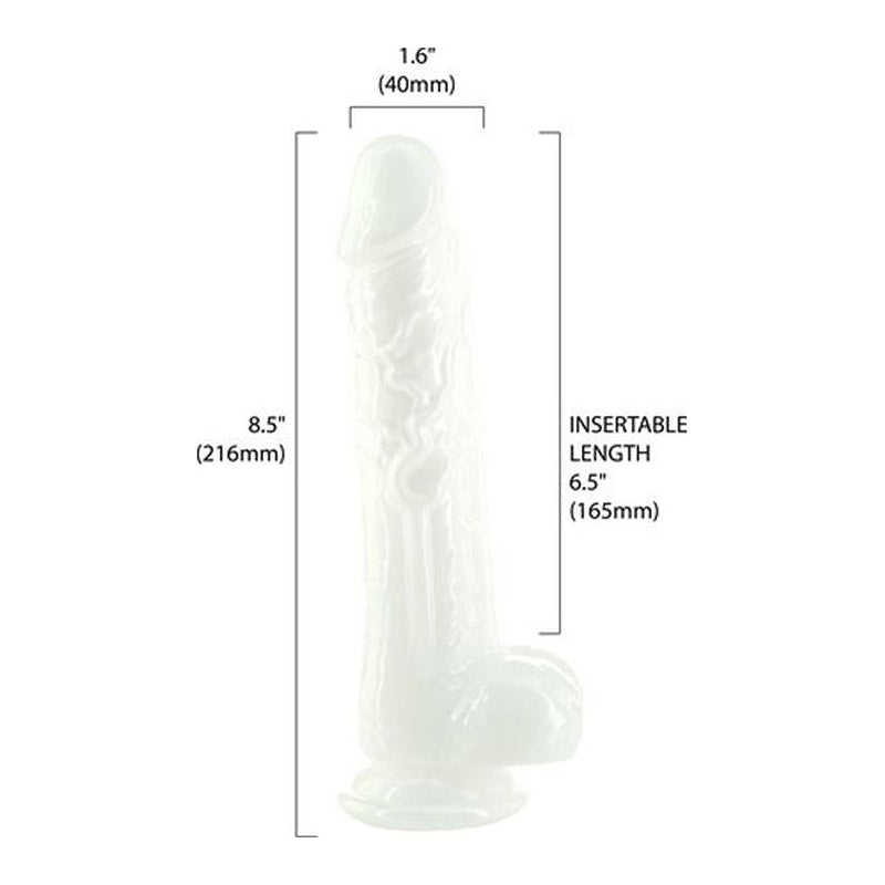 Pearl Dildo 8.5in Pearl White