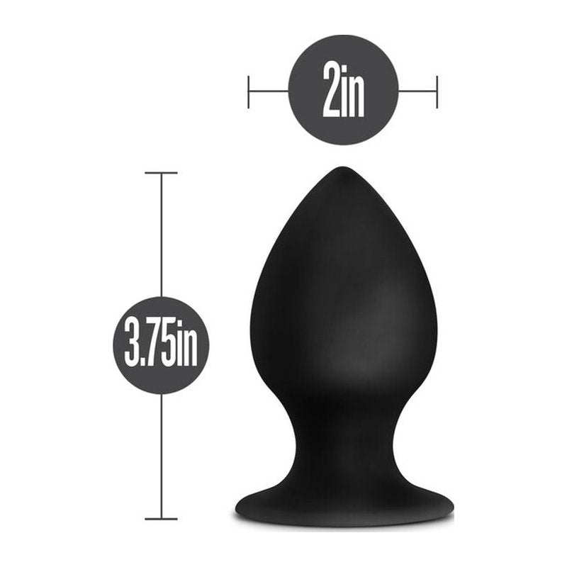 Anal Adventures Platinum Silicone Anal Stout Plug Large