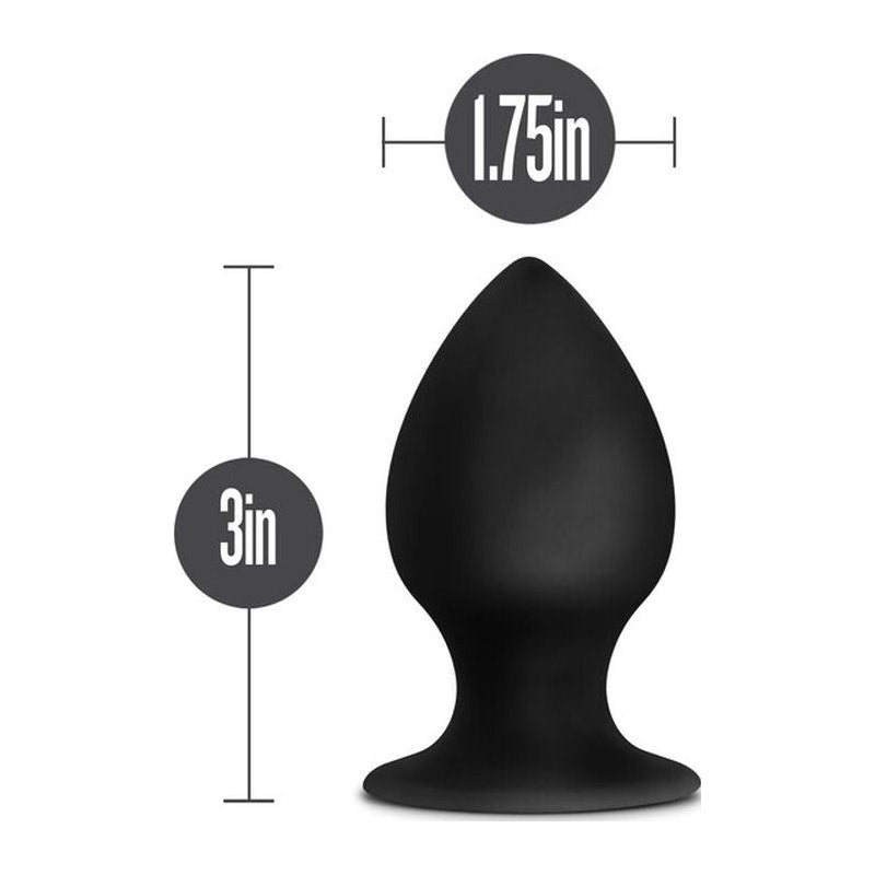 Anal Adventures Platinum Silicone Anal Stout Plug Medium