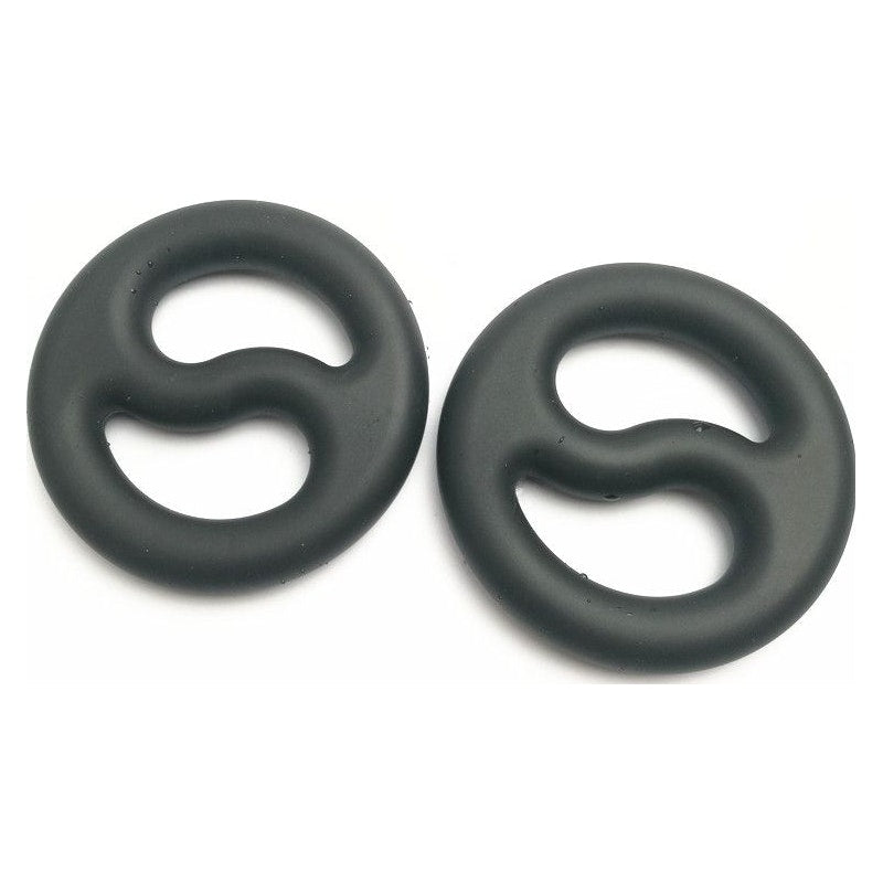 Brutus Yin Yang Silicone Cock and Ball Duo Ring