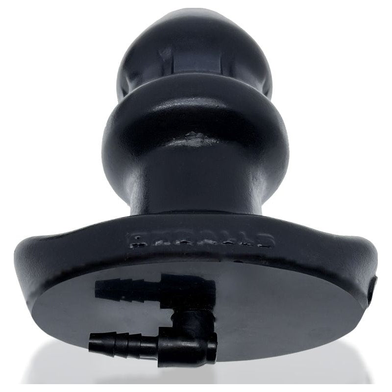 Drain O Flow Thru Buttplug Black