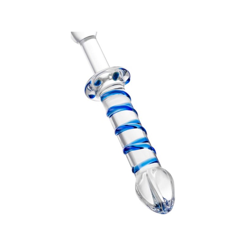 Sexus Glass Dildo Probe w Handle 23cm