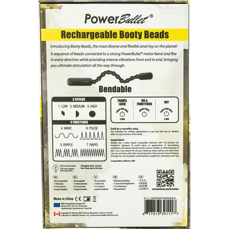 Rechargeable Booty Beads Black