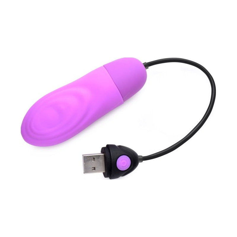 7X Pulsing Rechargeable Bullet- Purple