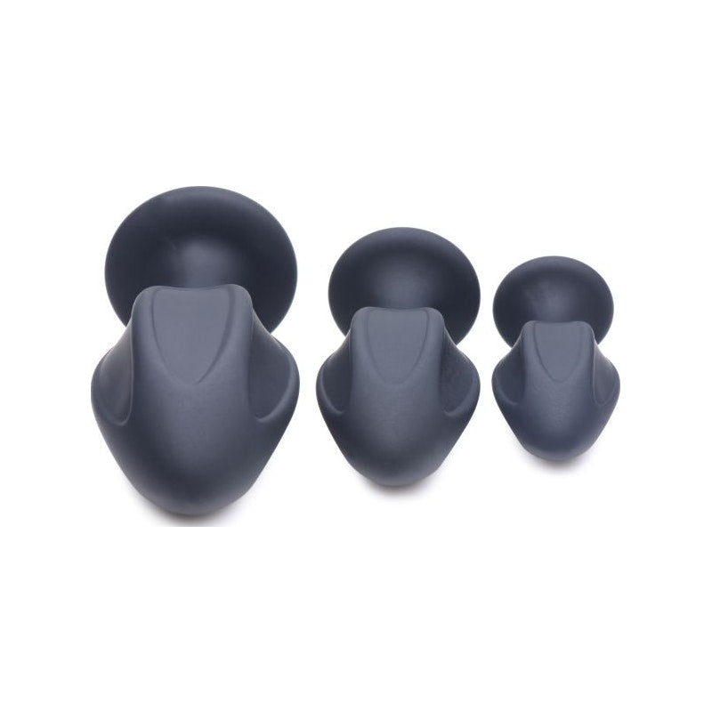 Triple Juicers Silicone Anal Plug Set Black