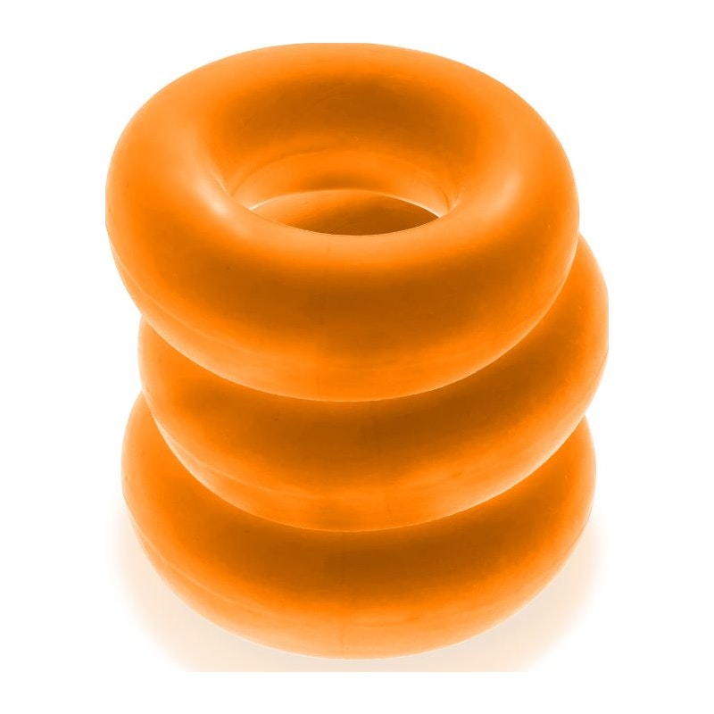 Fat Willy 3 Pc Jumbo Cockrings Orange