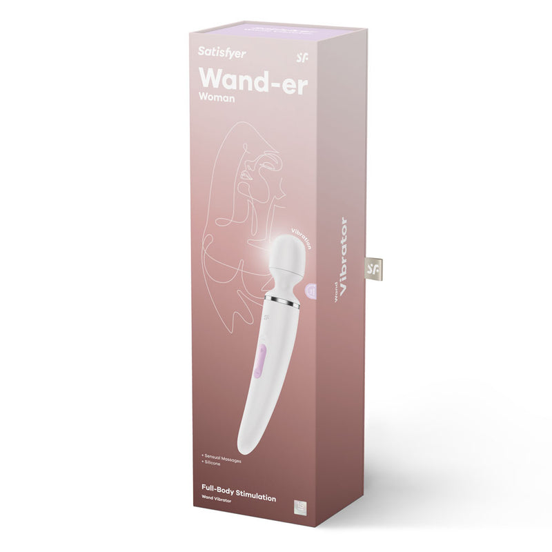 Satisfyer Wand-er Woman - White USB Rechargeable Massager Wand