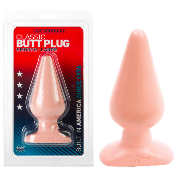Classic Butt Plug - Flesh 15.3 cm (6'') Large Smooth Butt Plug