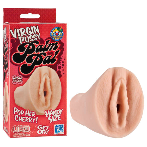 Doc Johnson Virgin Pussy Palm Pal - Flesh Vagina Stroker