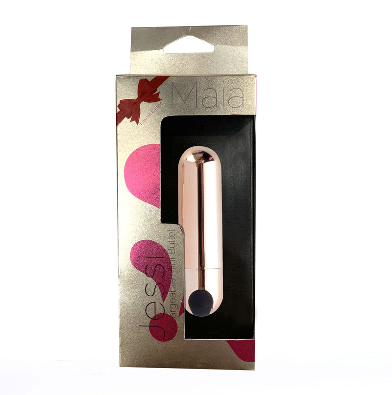 Maia Jessi - Rose Gold 7.6 cm USB Rechargeable Bullet