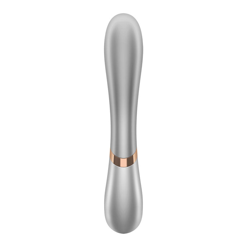 Satisfyer Hot Lover - Silver/Champagne App Controlled USB Rechargeable Rabbit Vibrator