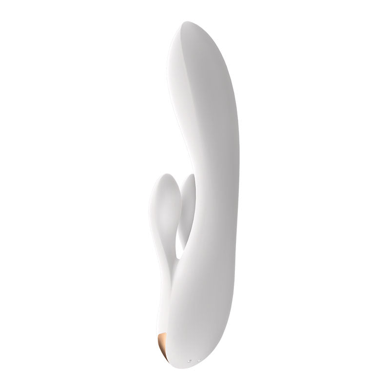 Satisfyer Double Flex - White USB Rechageable Rabbit Vibrator with App Control