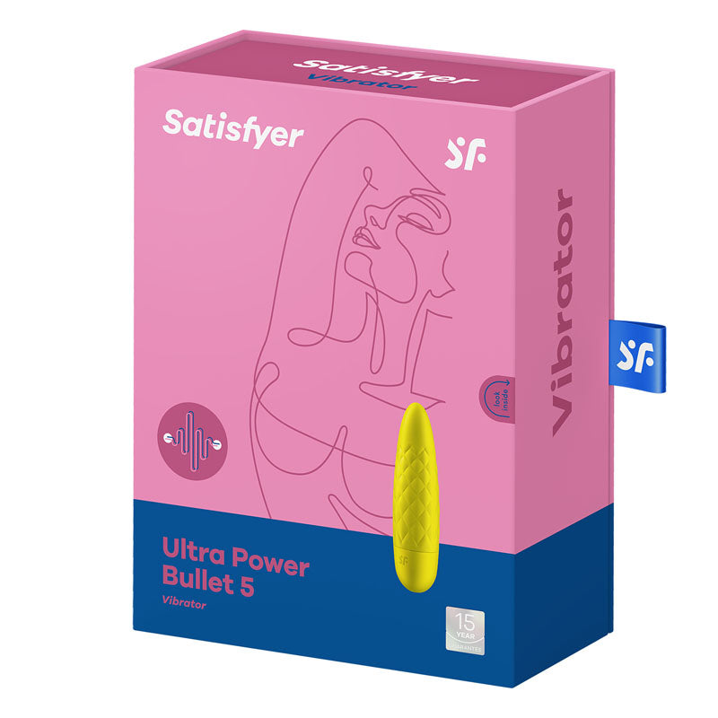 Satisfyer Ultra Power Bullet 5 - Yellow USB Rechargeable Bullet