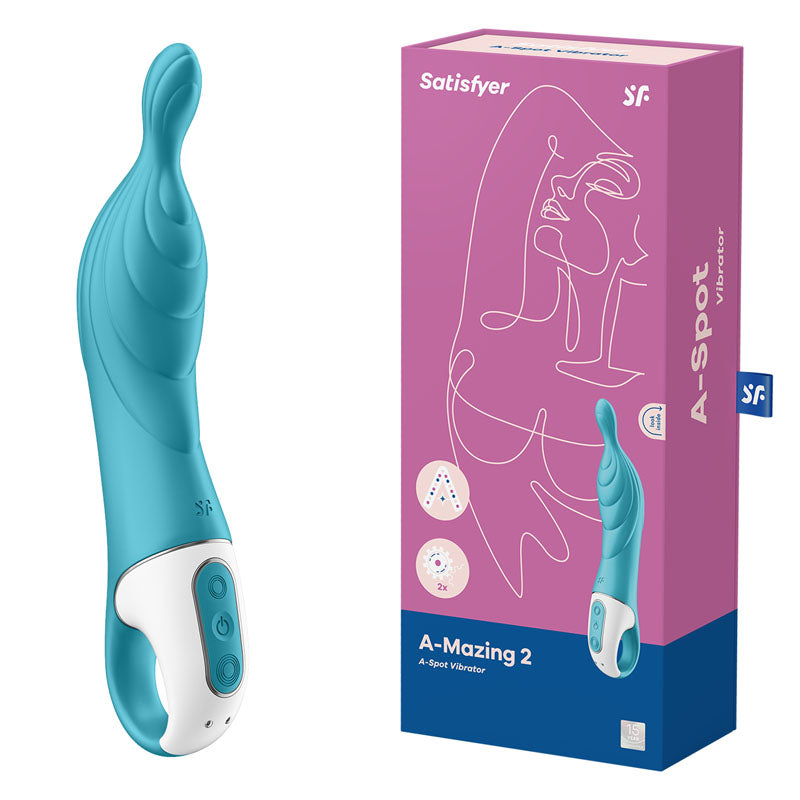 Satisfyer A-Mazing 2 - Turquoise USB Rechargeable Vibrator