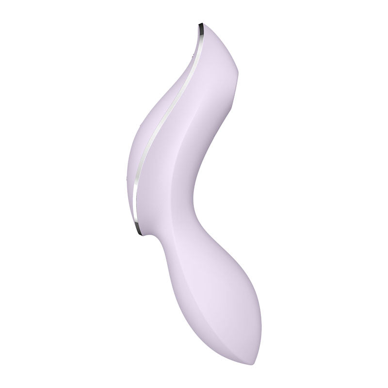 Satisfyer Curvy Trinity 2 - Violet - Violet USB Rechargeable Air Pulse Stimulator & Vibrator