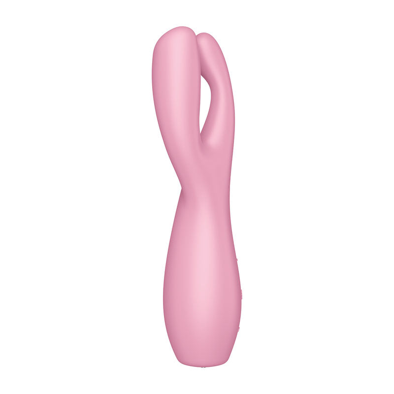 Satisfyer Threesome 3 - Pink Triple Head Vibrating Stimulator