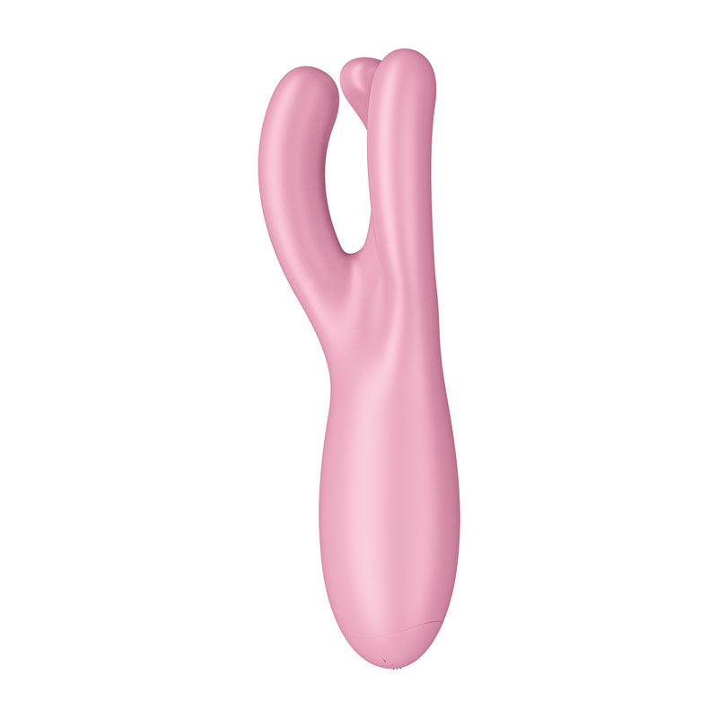 Satisfyer Threesome 4 - Pink Triple Head Vibrating Stimulator with App Control