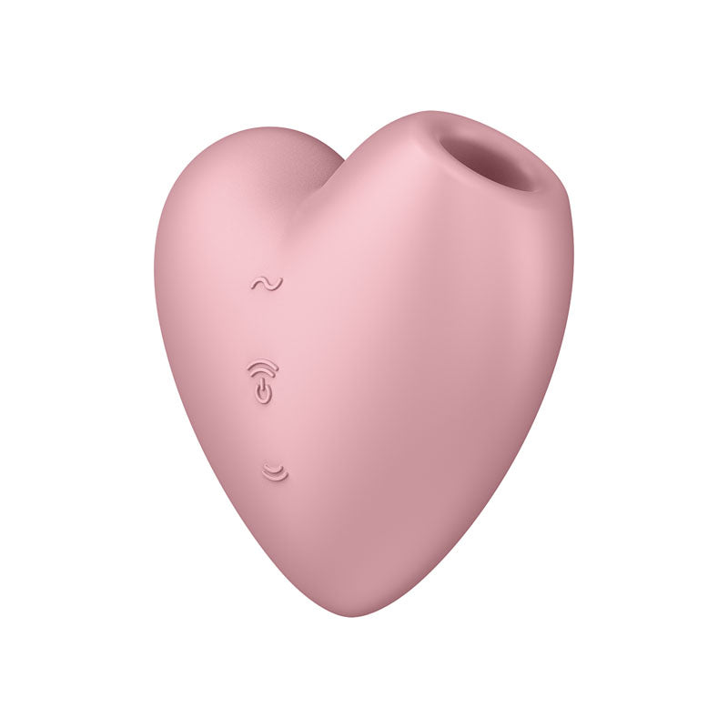 Satisfyer Cutie Heart - Light Red - Light Red USB Rechargeable Air Pulsation Stimulator with Vibration