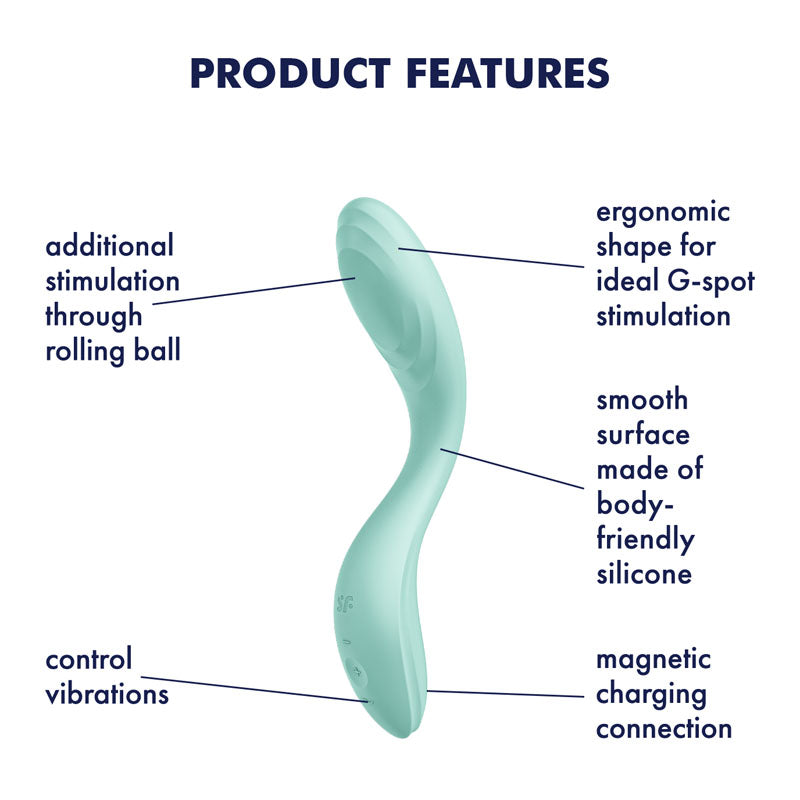 Satisfyer Rrrolling Pleasure - Mint USB Rechargeable Vibrator