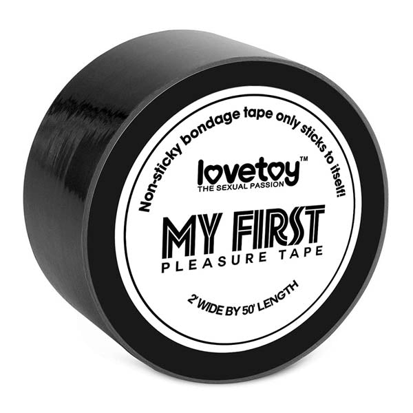 Lovetoy My First Pleasure Tape - Black Bondage Tape - 15 m Length