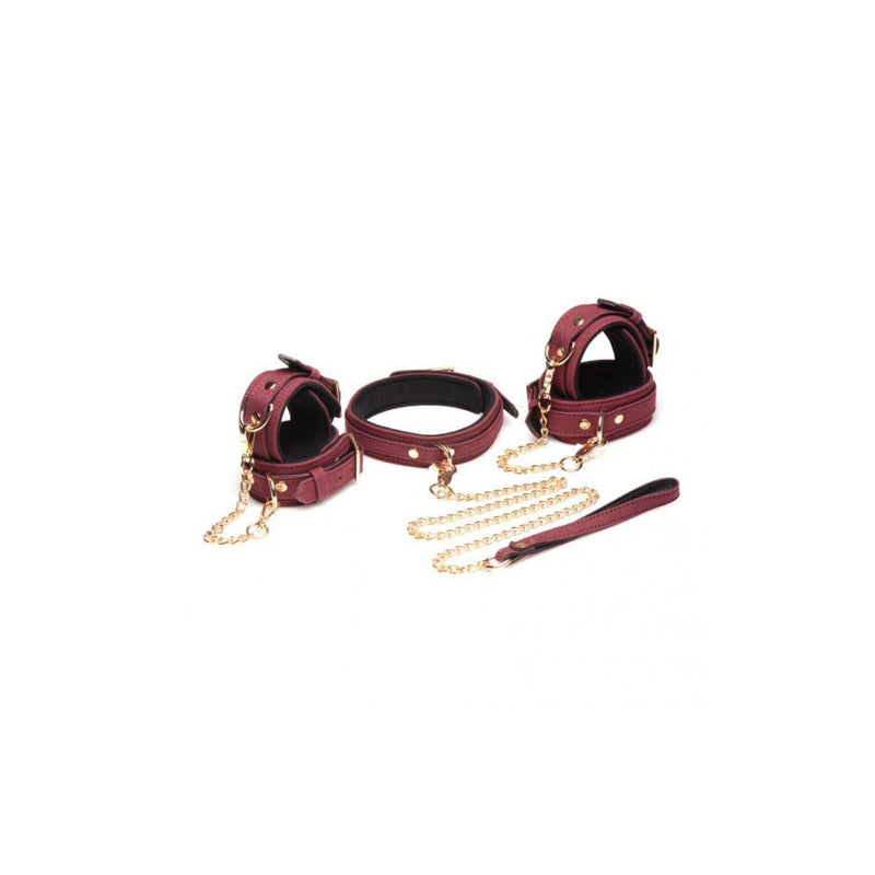 6 Pc Velvet Bondage Set Burgundy A$129.01 Fast shipping