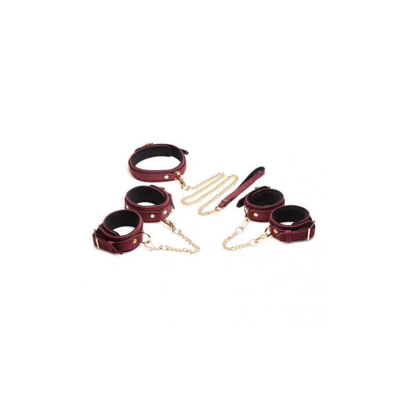 6 Pc Velvet Bondage Set Burgundy A$129.01 Fast shipping