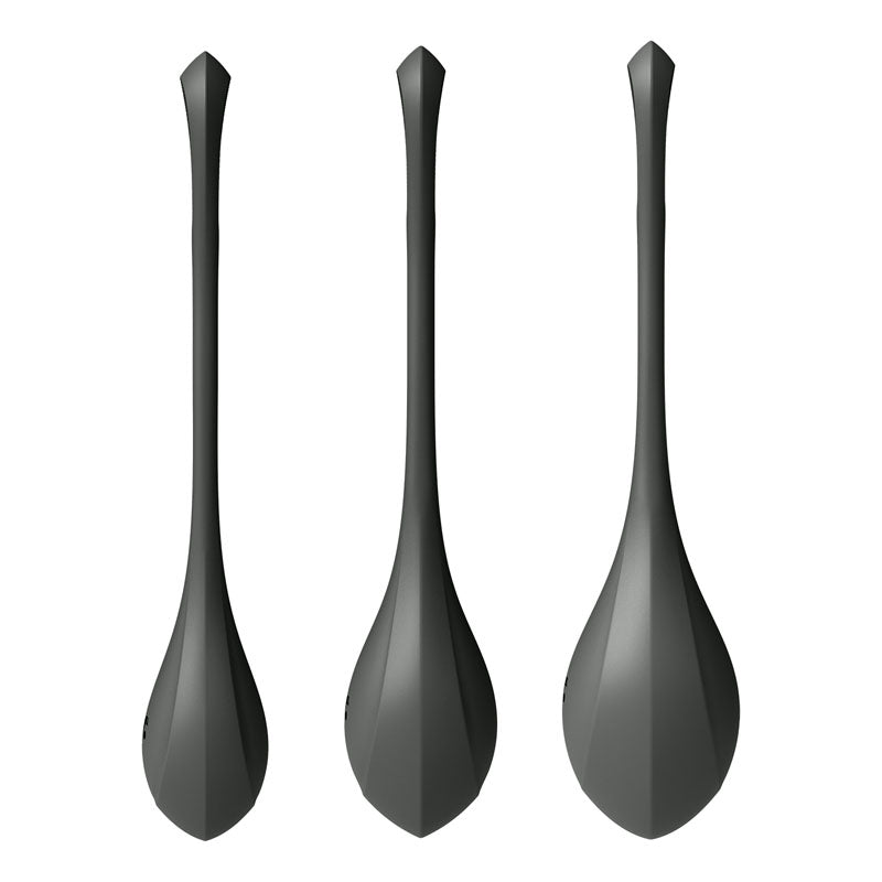 Satisfyer Yoni 2 - Black Kegel Balls Training Set - Set of 3 Sizes