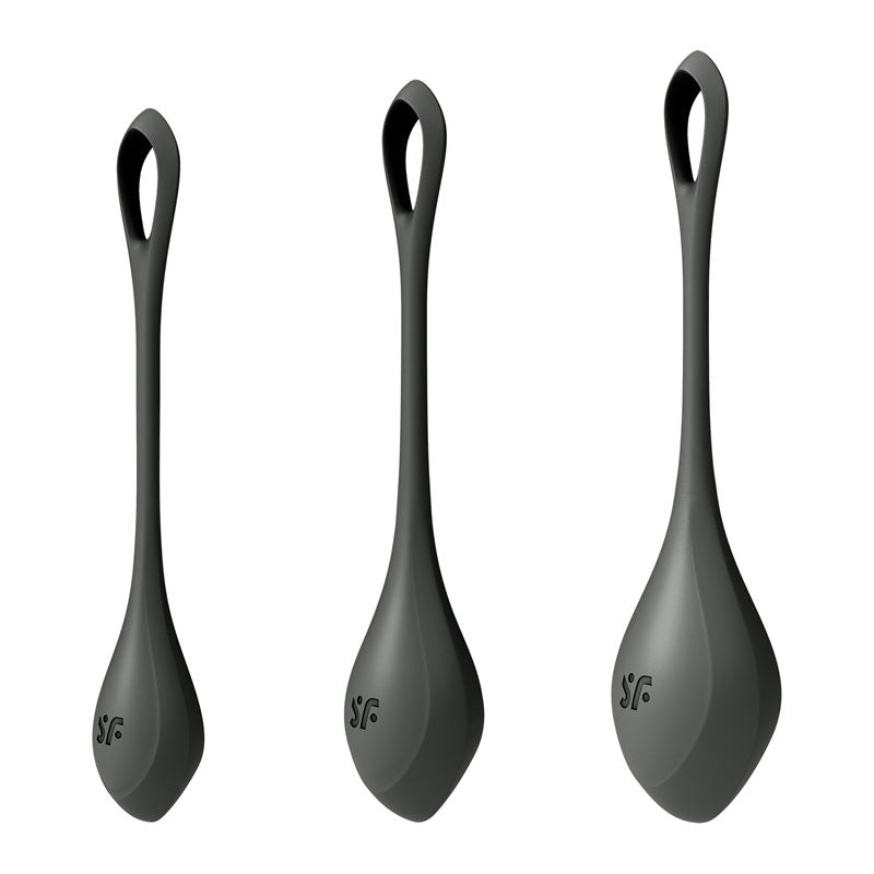 Satisfyer Yoni 2 - Black Kegel Balls Training Set - Set of 3 Sizes